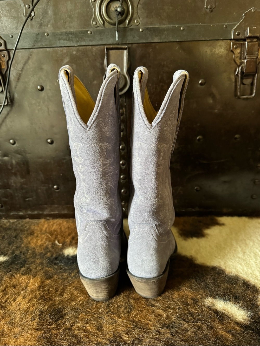 Idyllwind Lavender Suede Western Heeled Boots - Picture 5 of 6